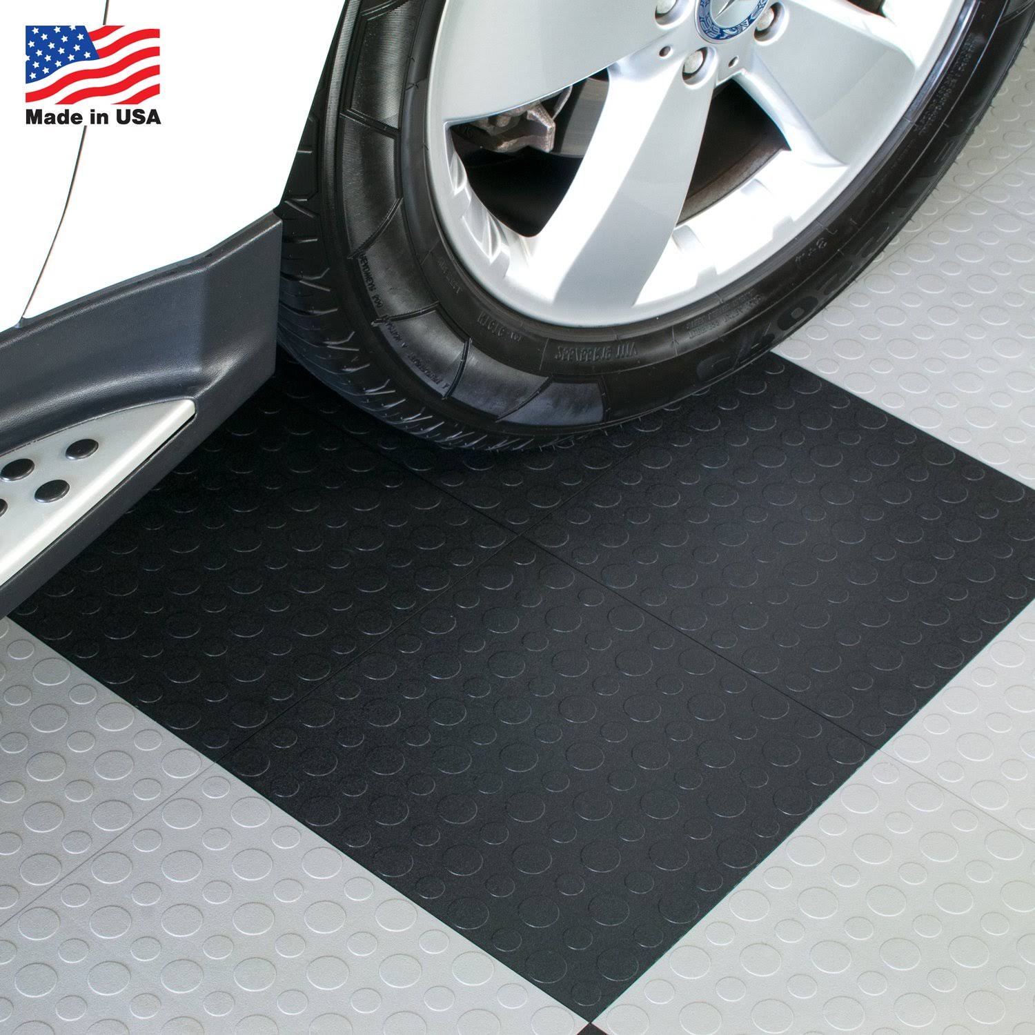 Blocktile Modular Interlocking Garage Floor Tile Black Pack Wgl S