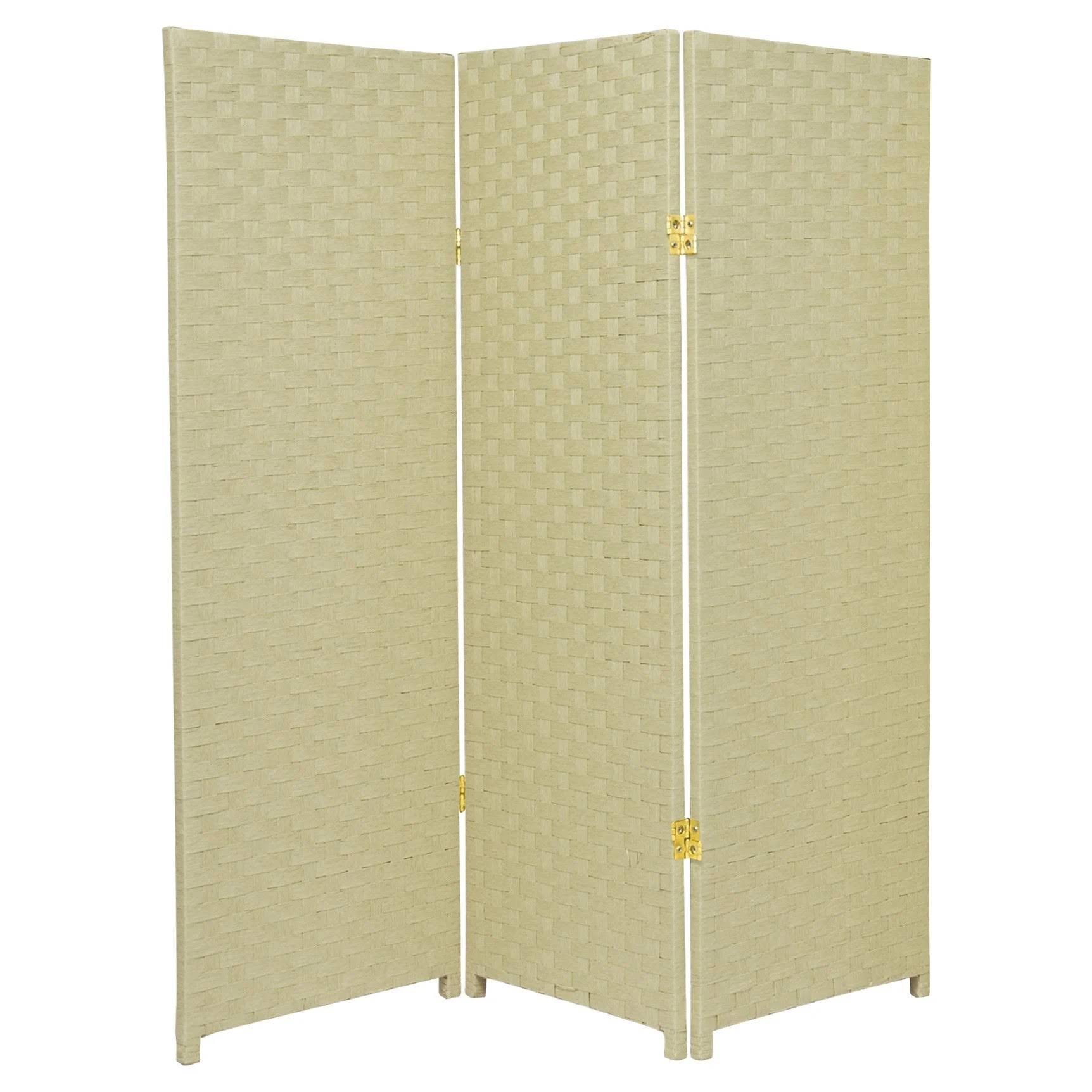 Oriental Furniture Ft Tall Woven Fiber Room Divider Panel