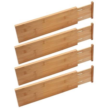 Bamboo Adjustable Drawer Organizer Ybm Home Wgl