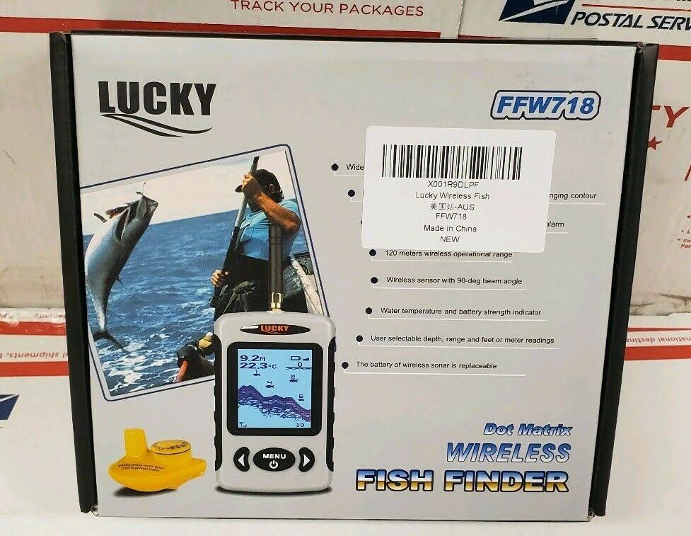 Lucky FFW718 Wireless Fish Finder Alarm 40M Sonar Depth For Ocean River