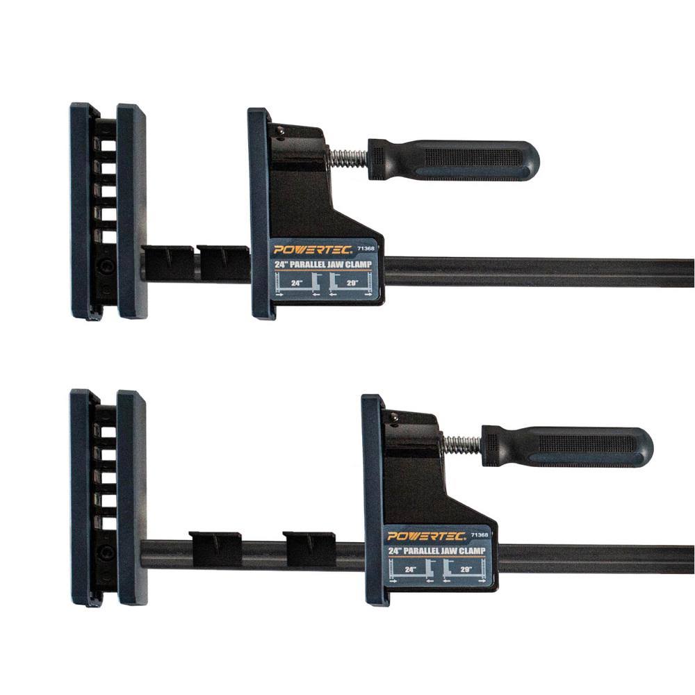 Powertec Woodworking Parallel Clamps Inch Jaw Bar Clamp