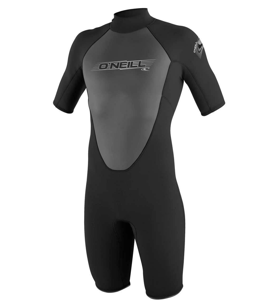 Oneill Mens Reactor Mm Back Zip Spring Wetsuit Black Xxxlarge