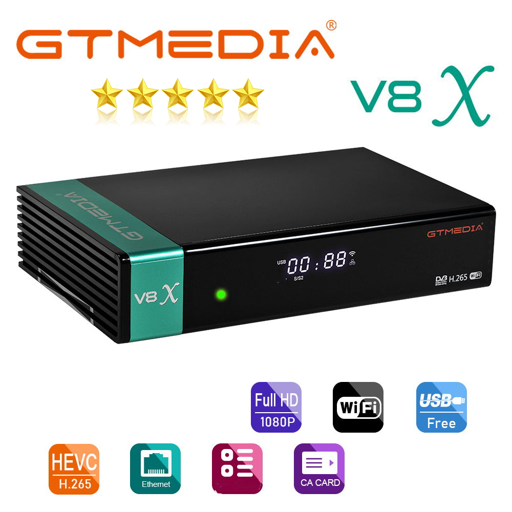 Original Gtmedia V X Satellite Receiver Dvb S S S X Built In Wifi H