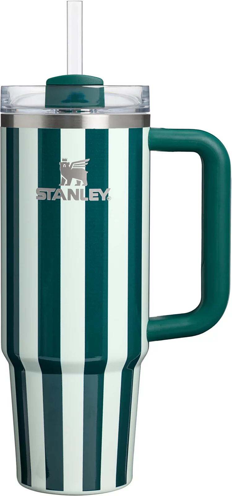 Stanley 30 oz. Quencher H2.0 FlowState Tumbler - Holiday - Wintergreen Peppermint Stripe