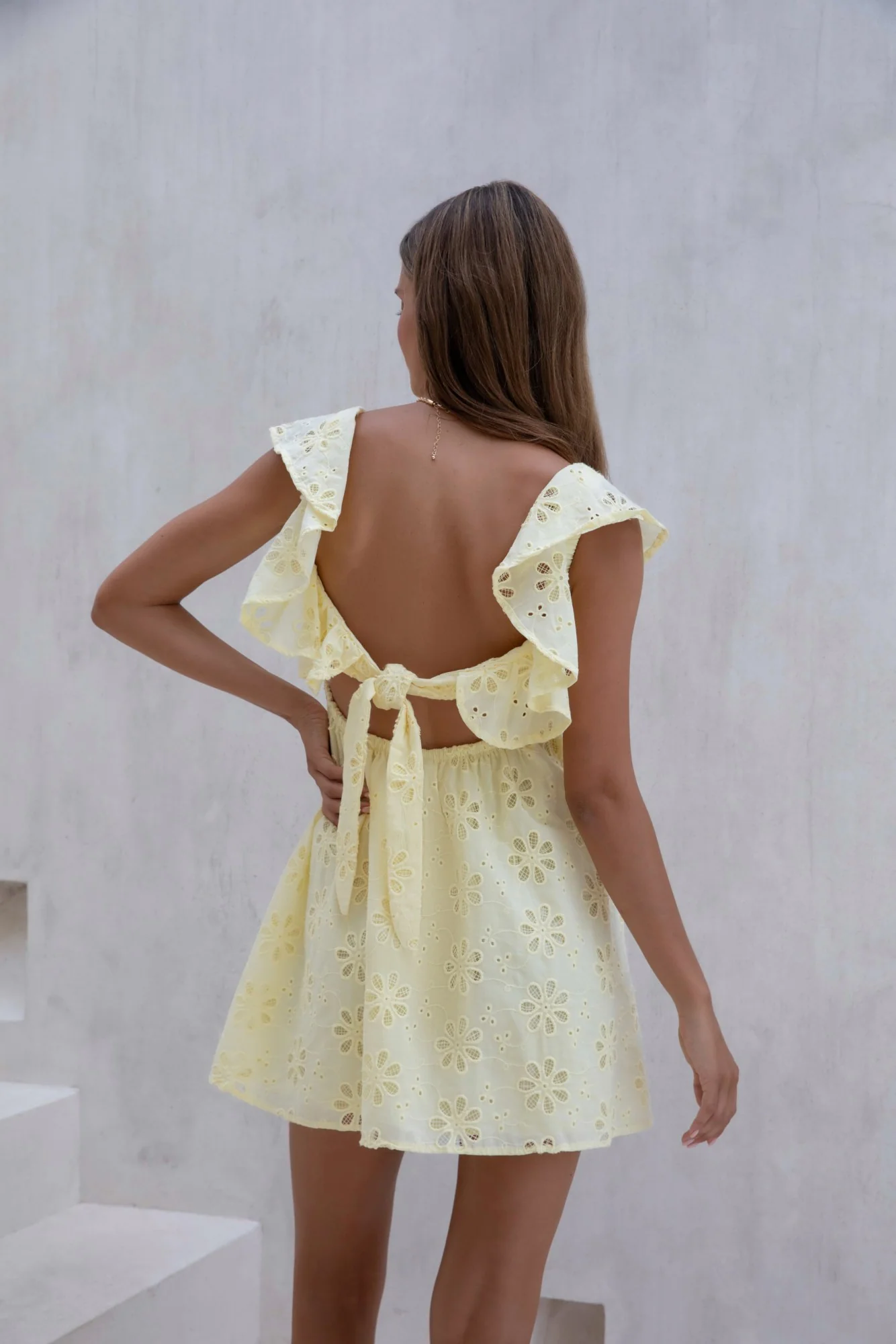 True Blooms Mini Dress Yellow - luluinthesky