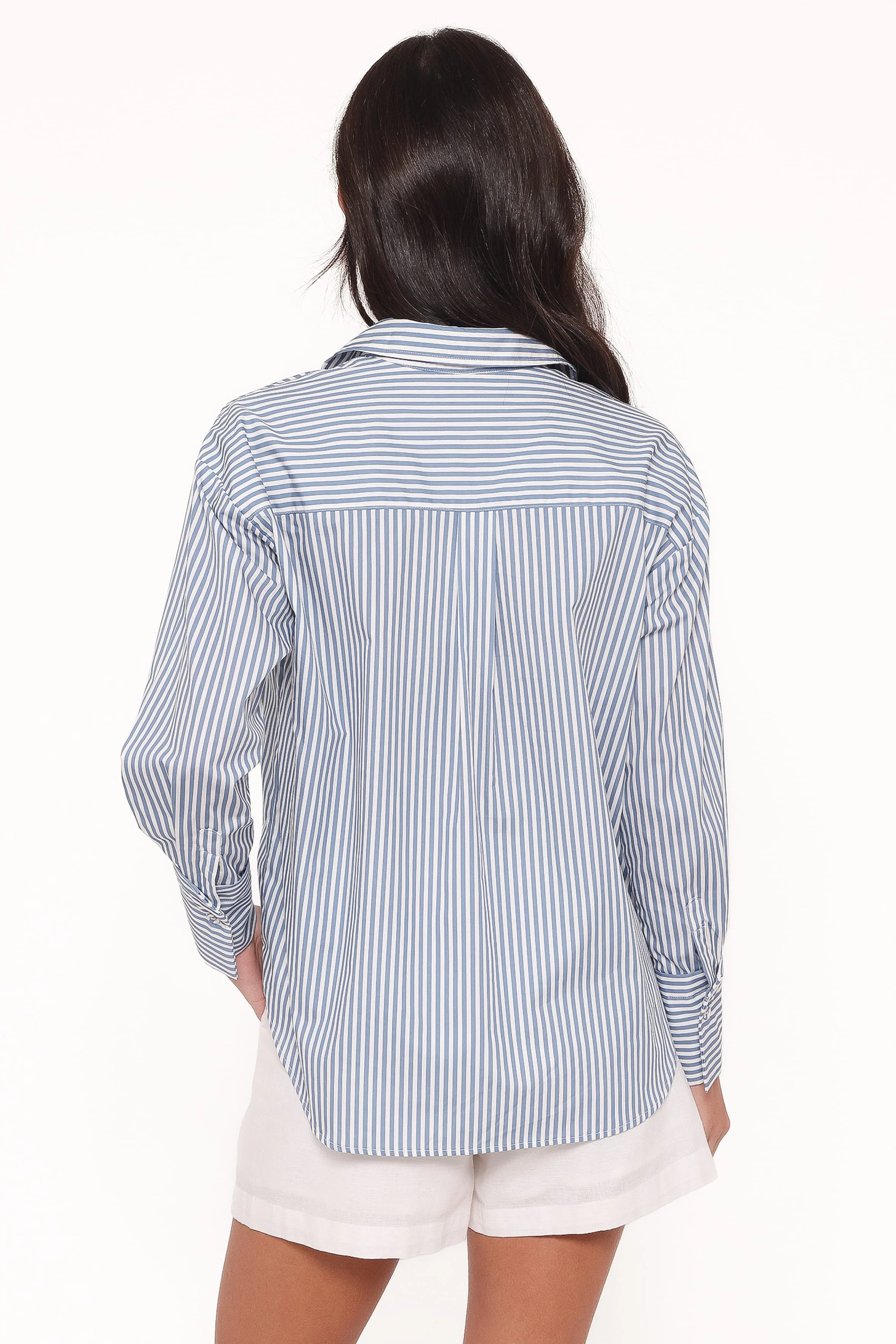 Jackson Button Up Shirt - Blue Stripe