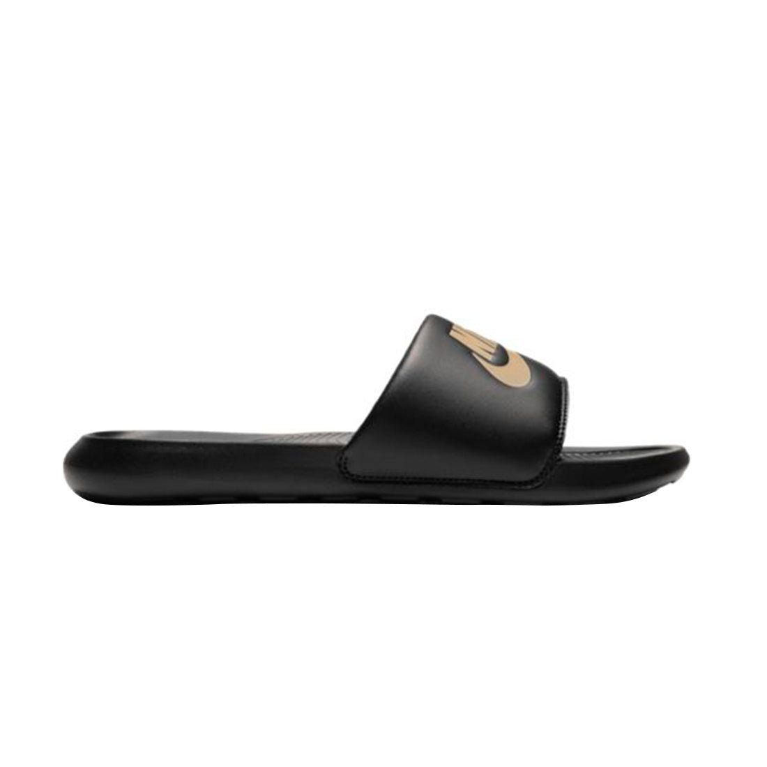 NIKE MEN VICTORI ONE SLIPPER IN BLACK/BROWN