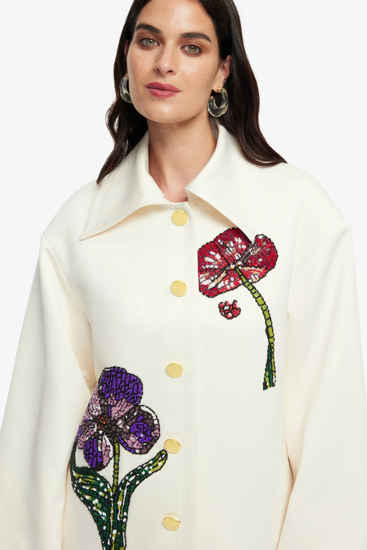 Leyna Embellished Jacket - Wildflowers
