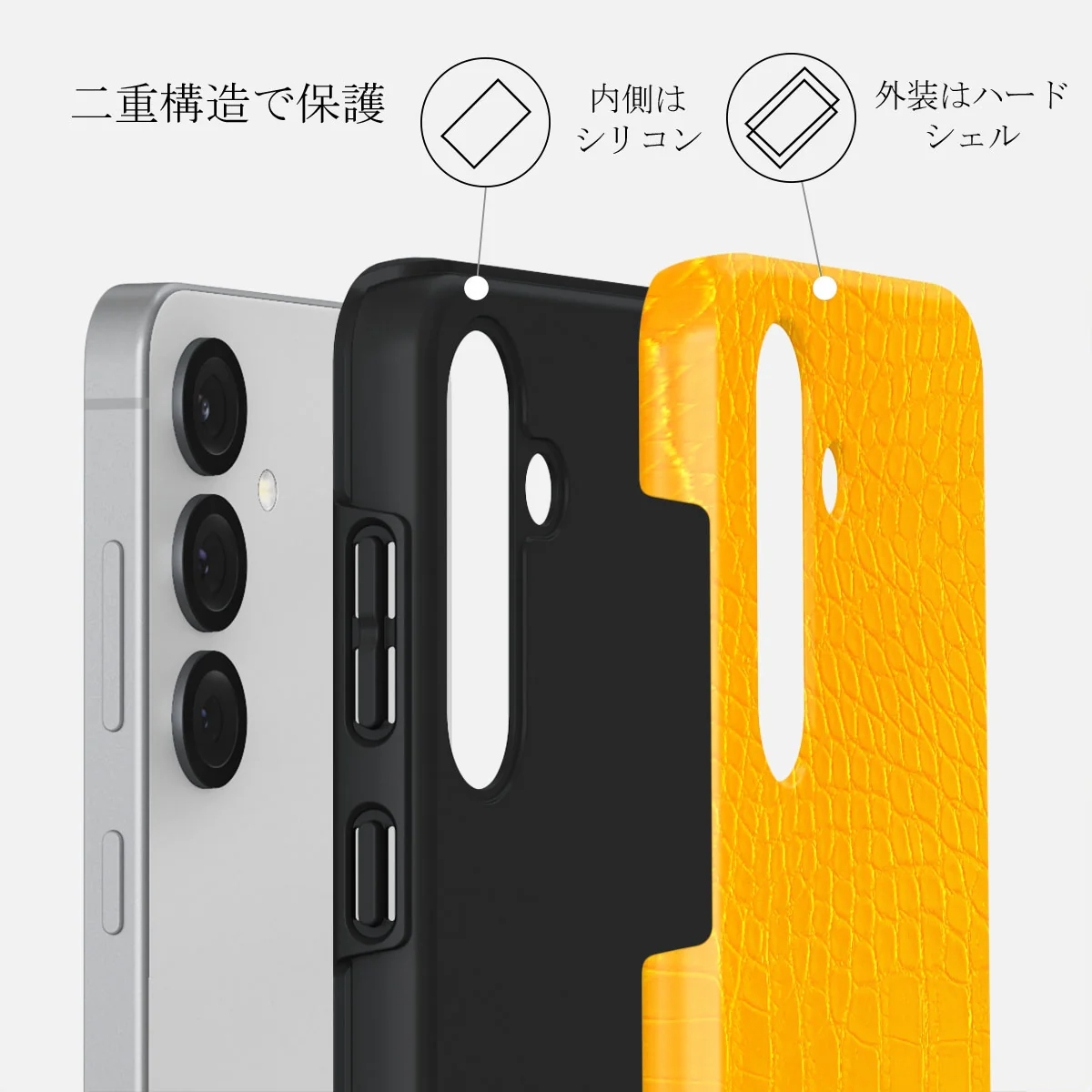 Canary Yellow - Samsung Galaxy S25 ケース