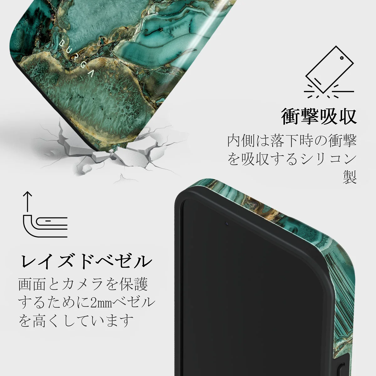 Ubud Jungle - Turquoise iPhone 13 ケース