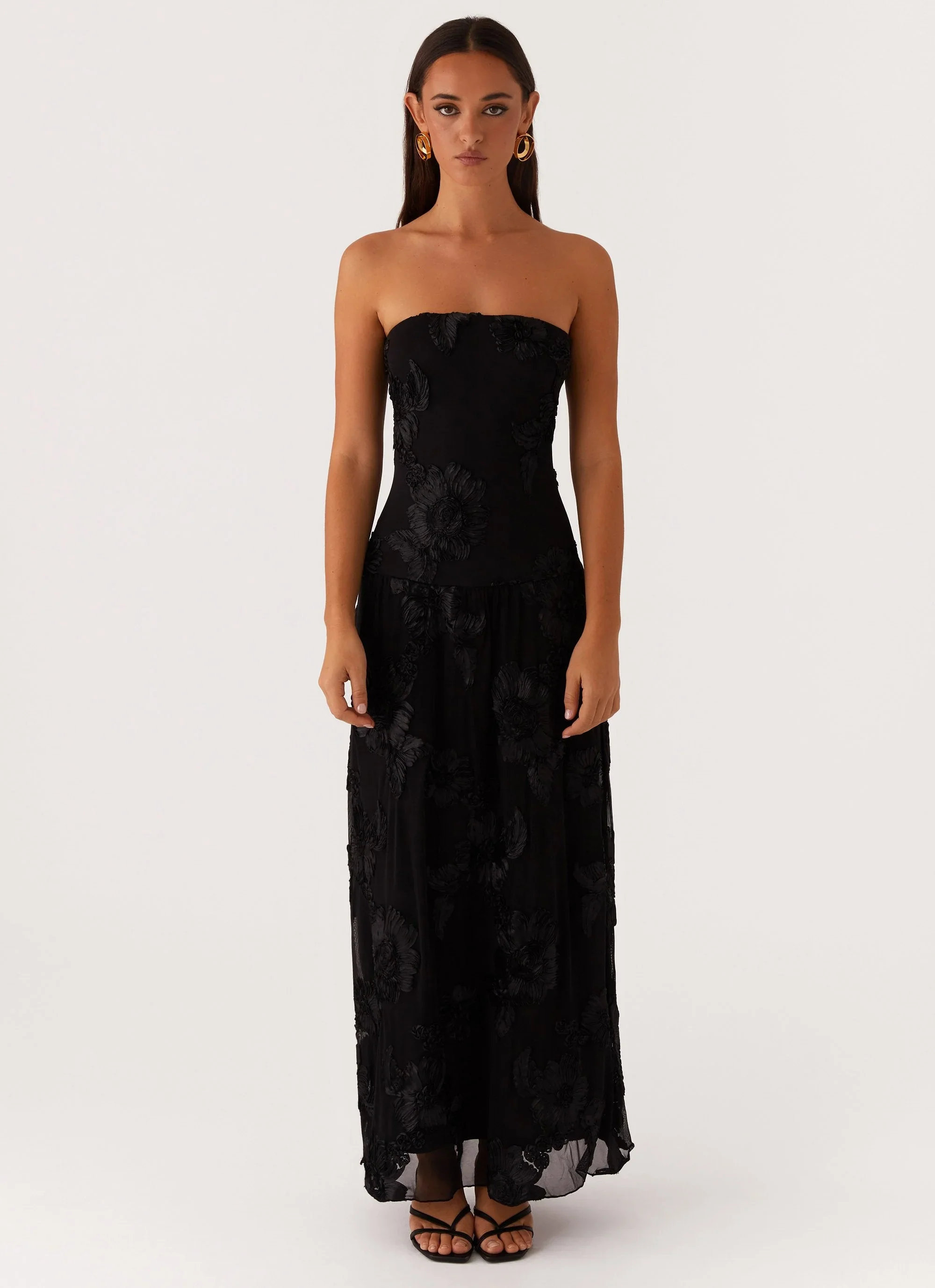 After Light Maxi Dress - Black - luluinthesky