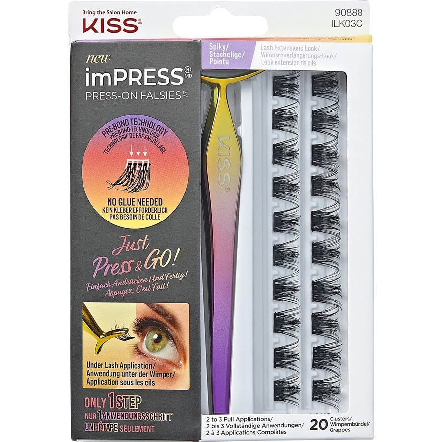 KISS imPRESS Press-On Falsies Stylizacja rzęs „Spiky” – samoprzylepne