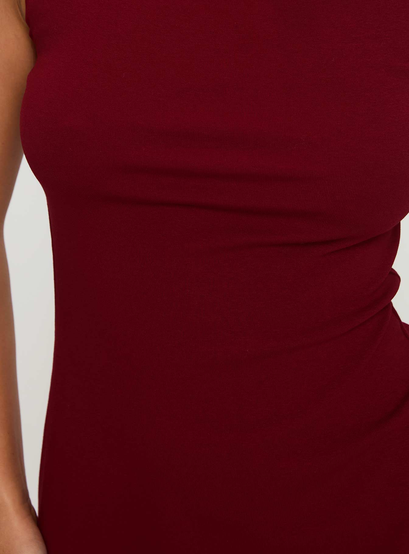 Zimmie Mini Dress Burgundy - luluinthesky