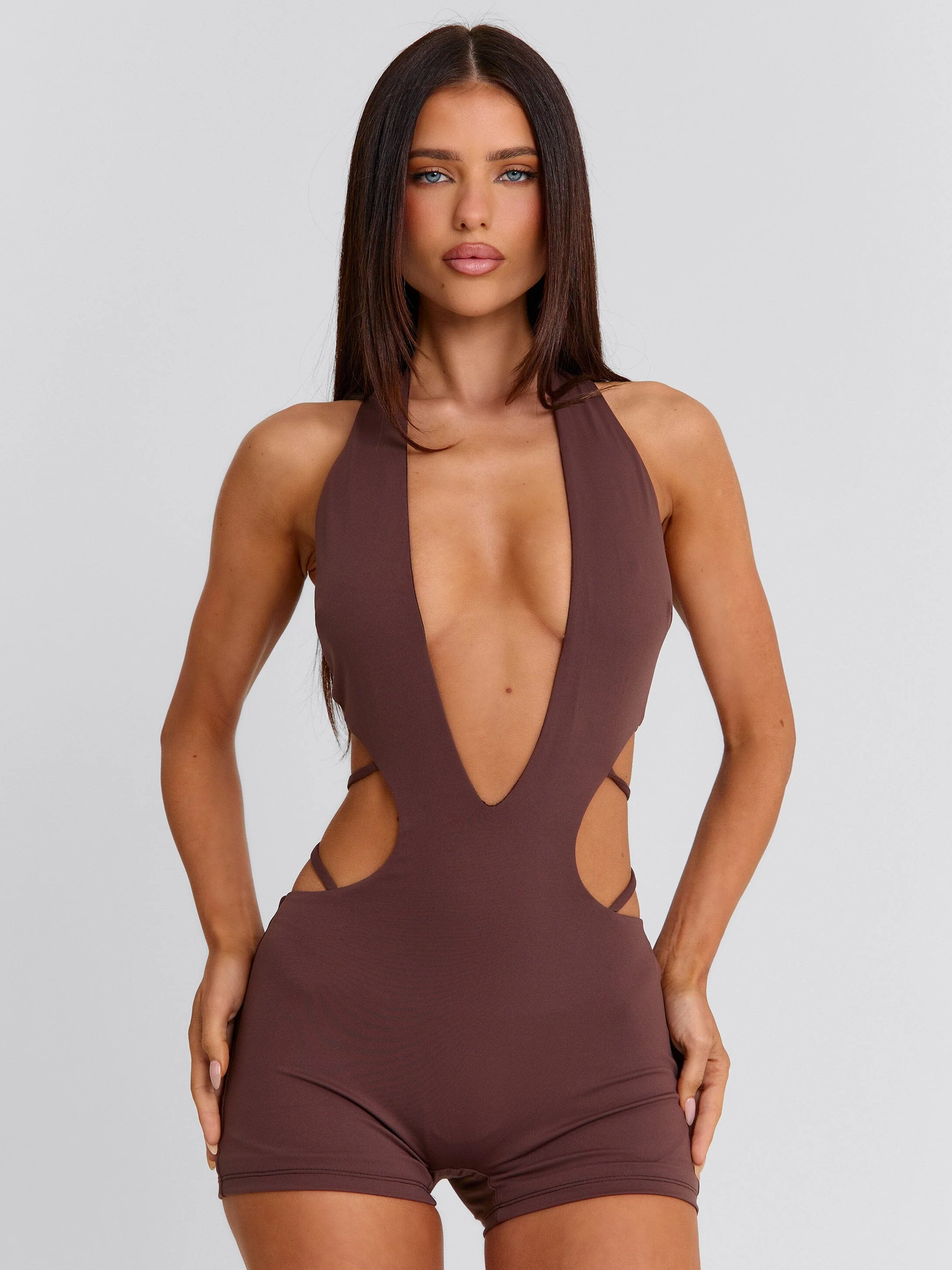 Paislei Playsuit Brown