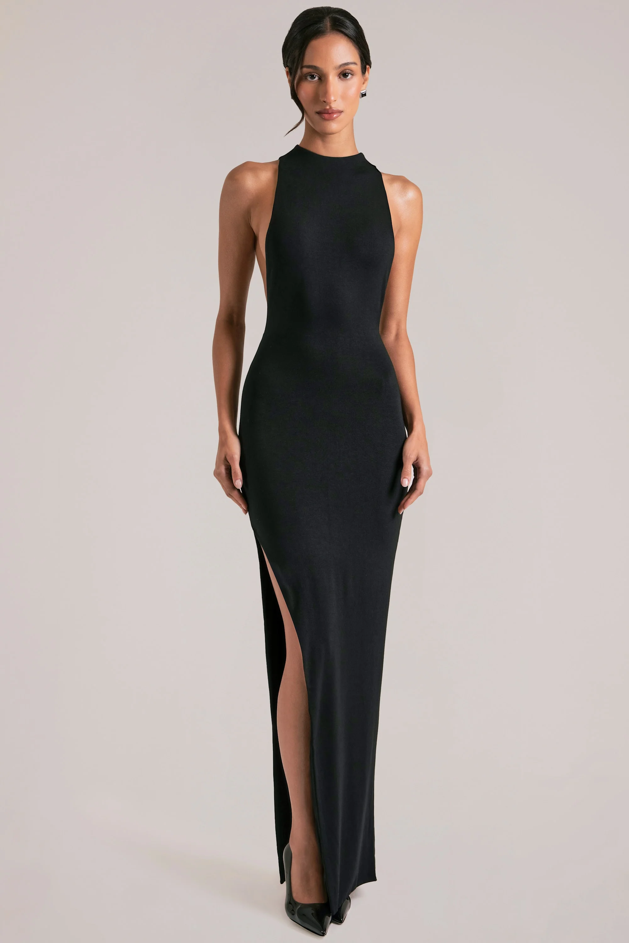 Sleeveless Maxi Dress  in Black