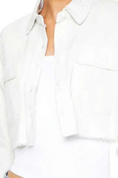 Cropped Corduroy Shirt