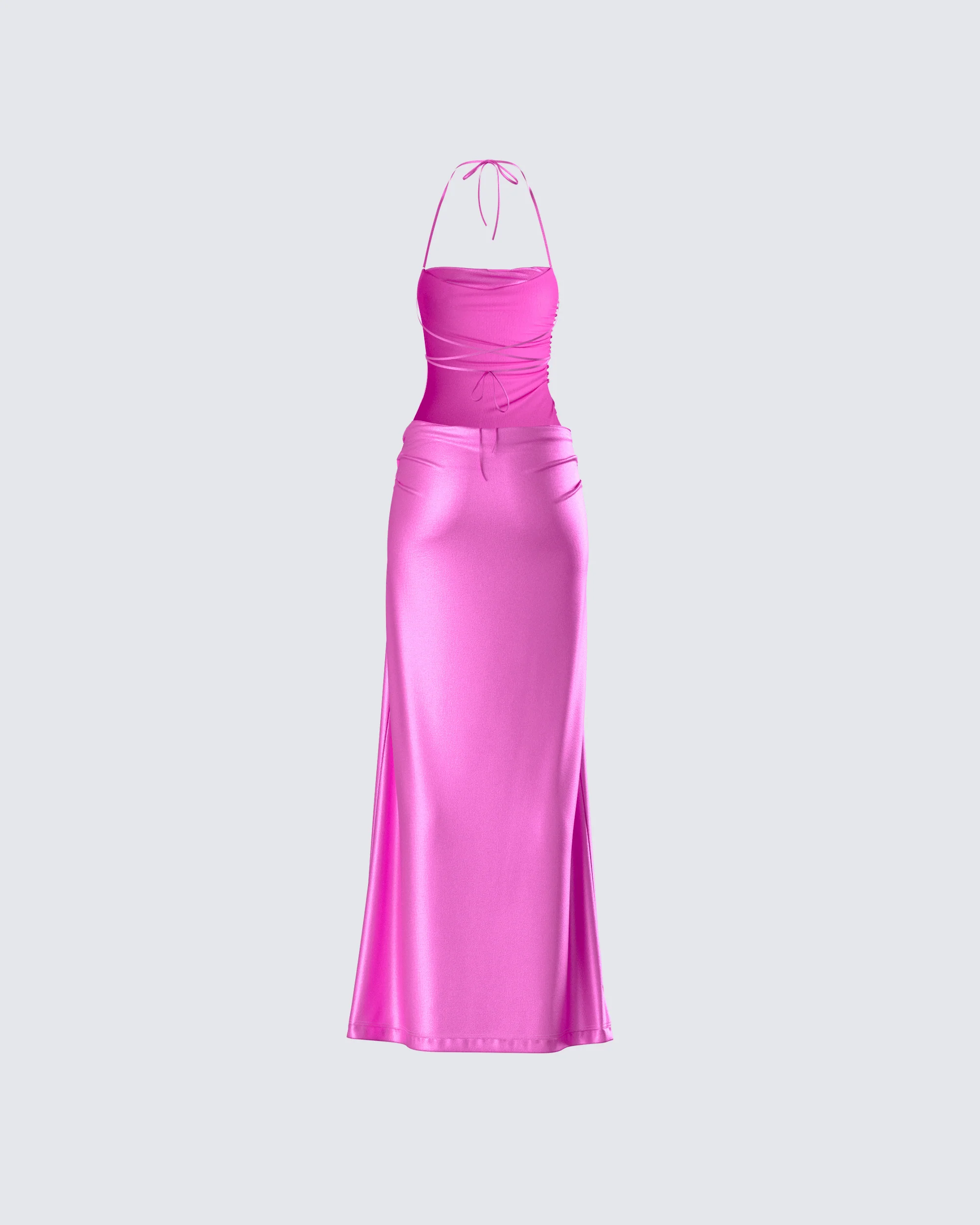 Koa Pink Metallic Gown