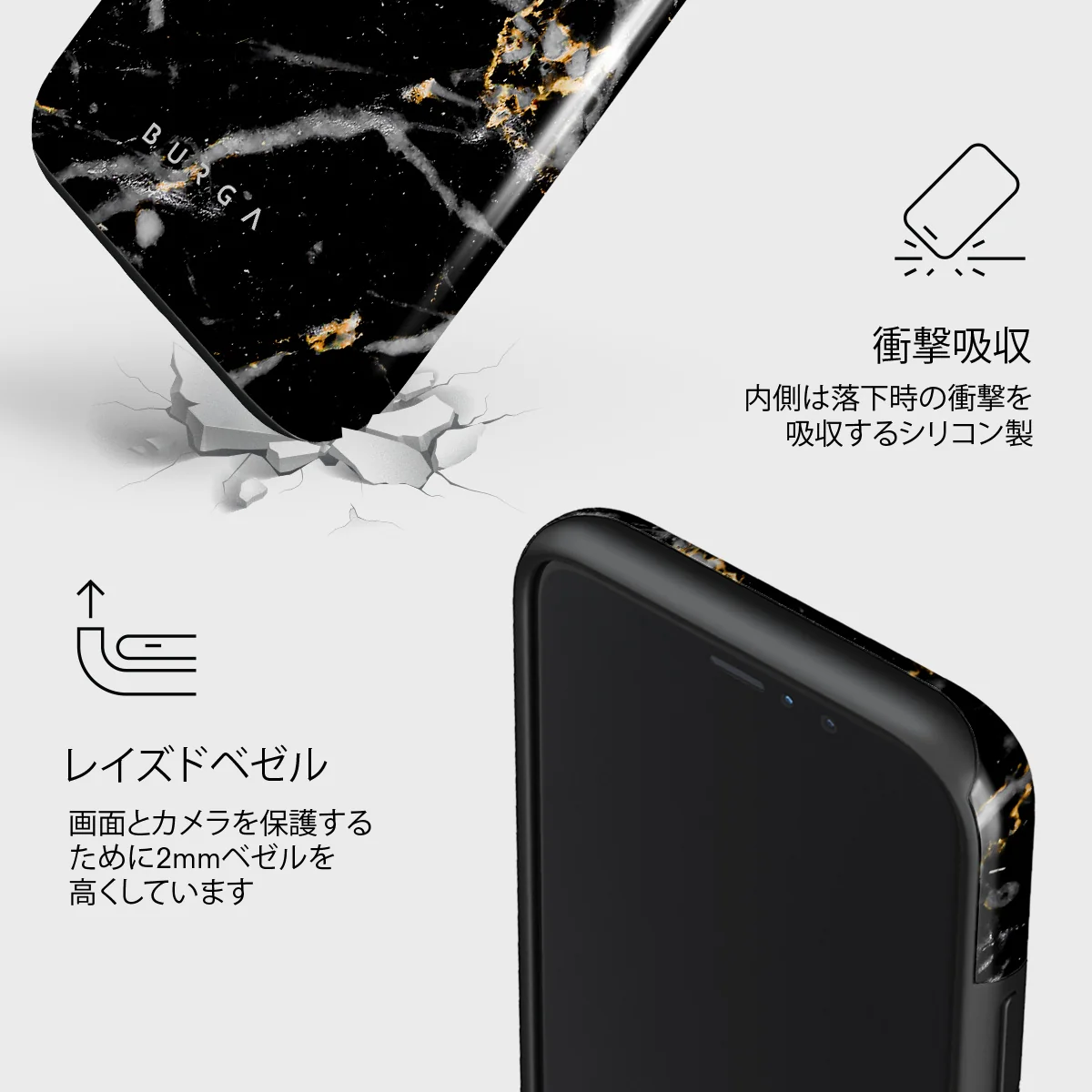 Make A Wish - Gold Marble iPhone 11 Pro Max ケース