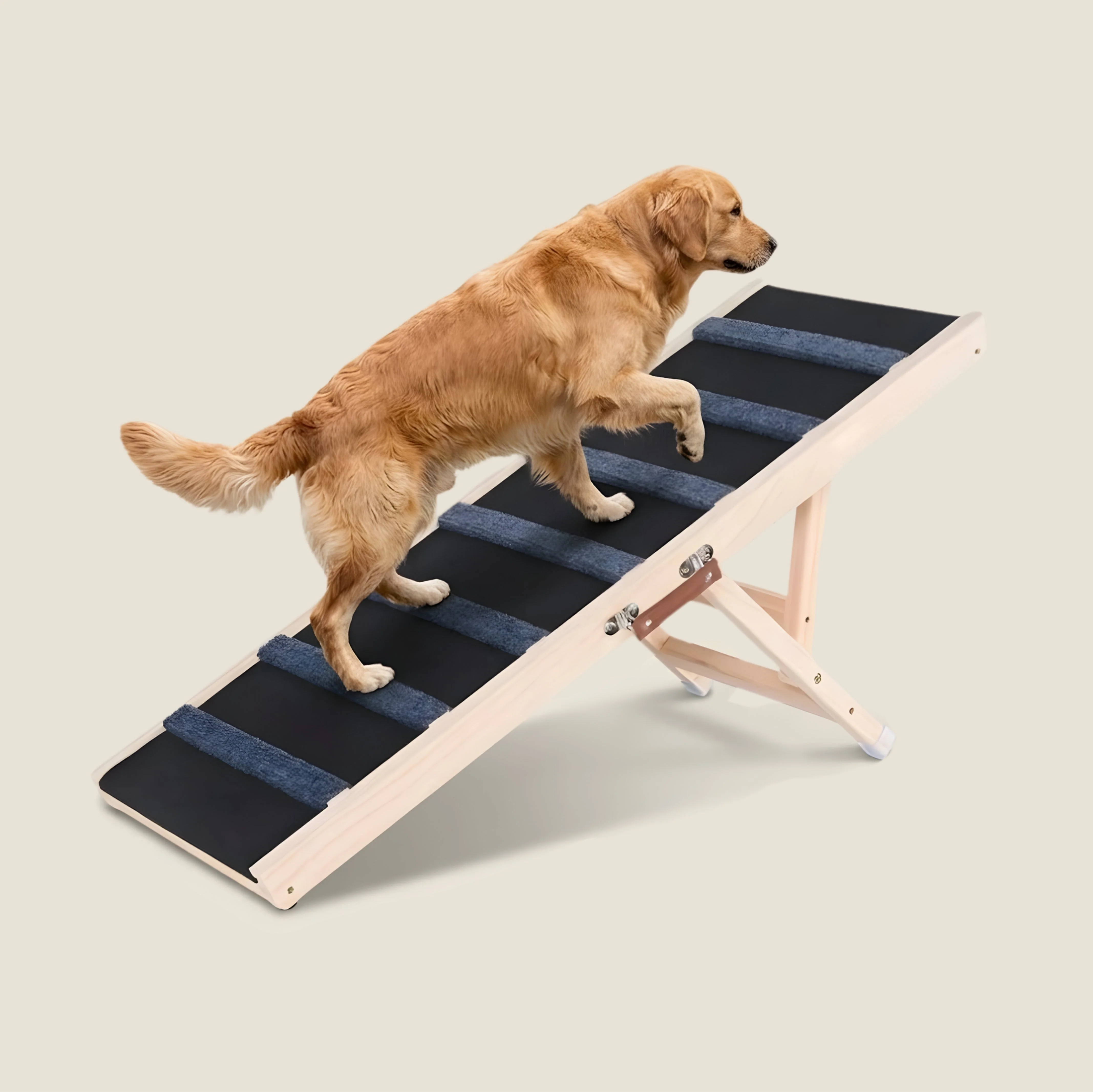 Adjustable Wooden Dog Ramp