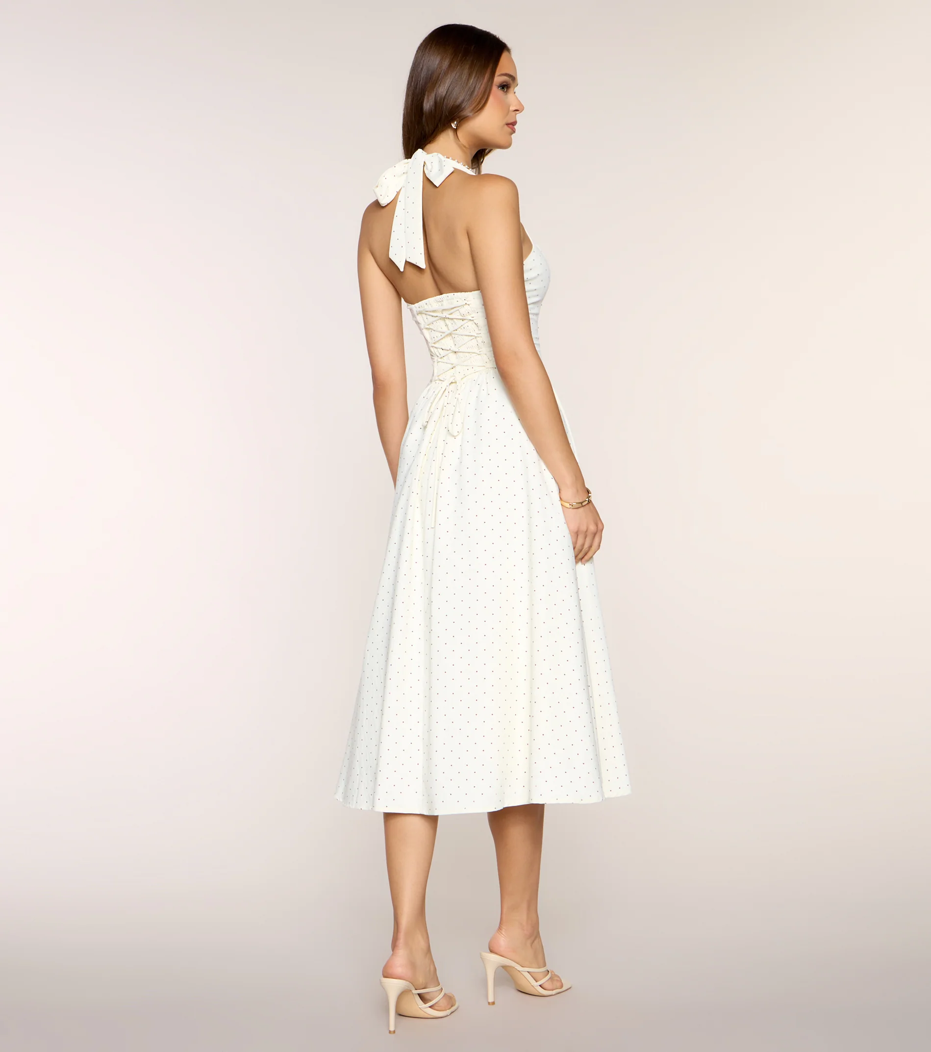 Picture Perfect Polka Dot Midi Dress