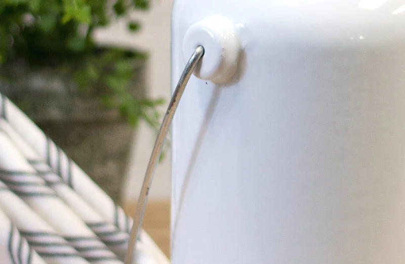 Enamel Milk Jug With Lid