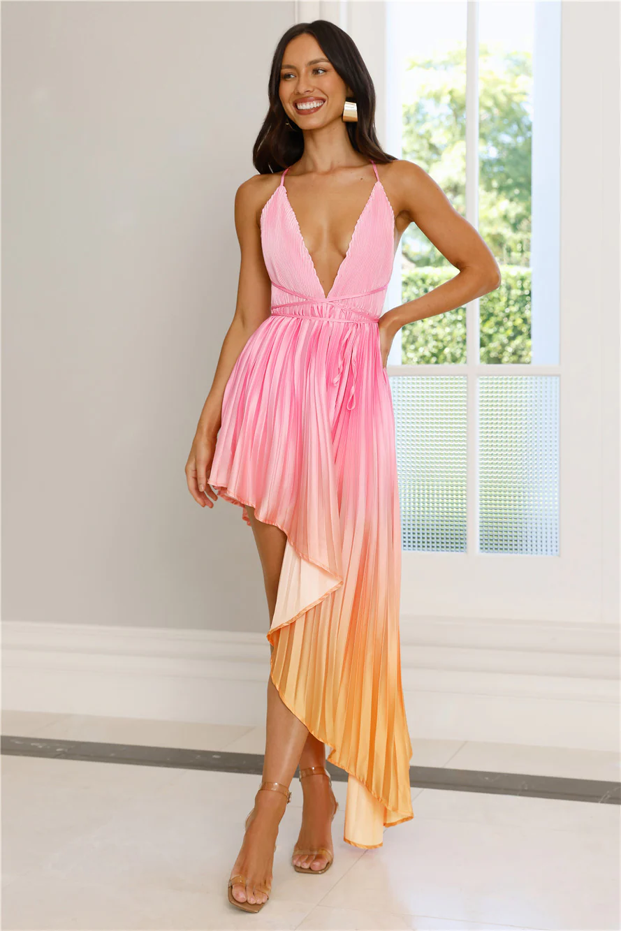 Afterglow Affair Maxi Dress Pink