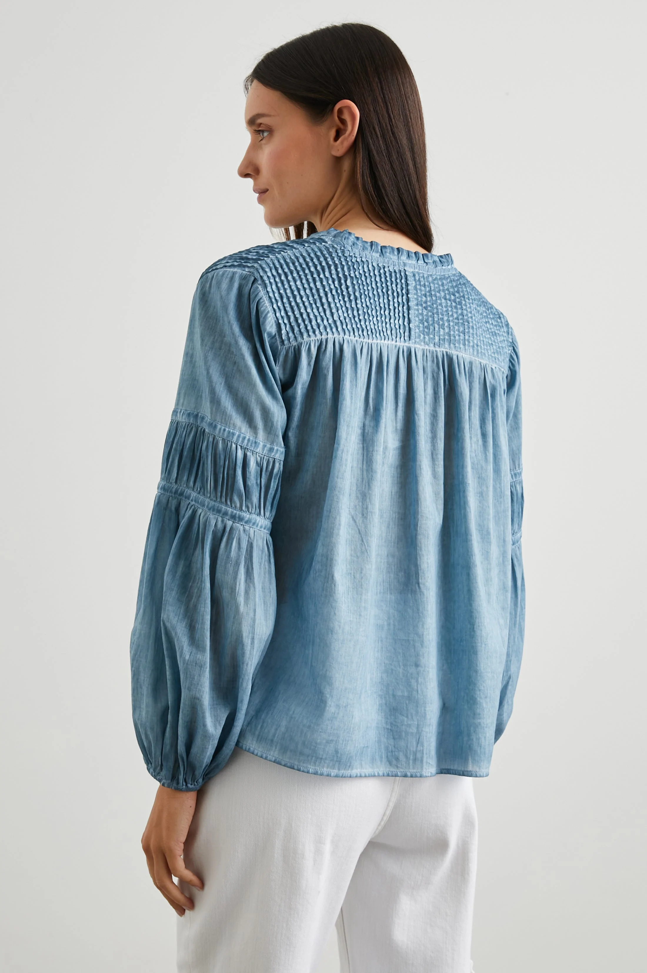 Marli Top - Faded Blue