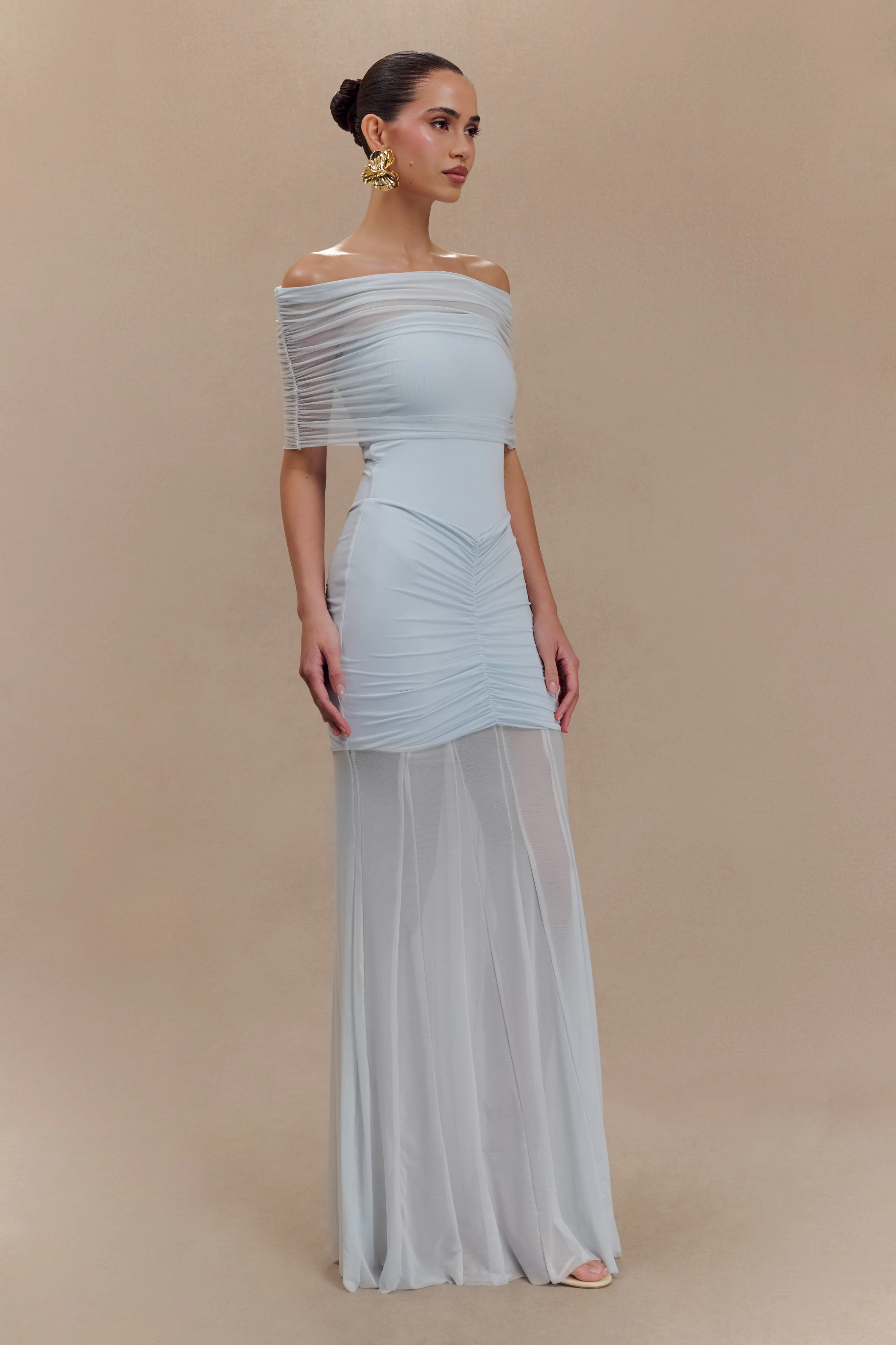 Caspian-Slinky-And-Mesh-Off-Shoulder-Maxi-Dress-Pale-Blue