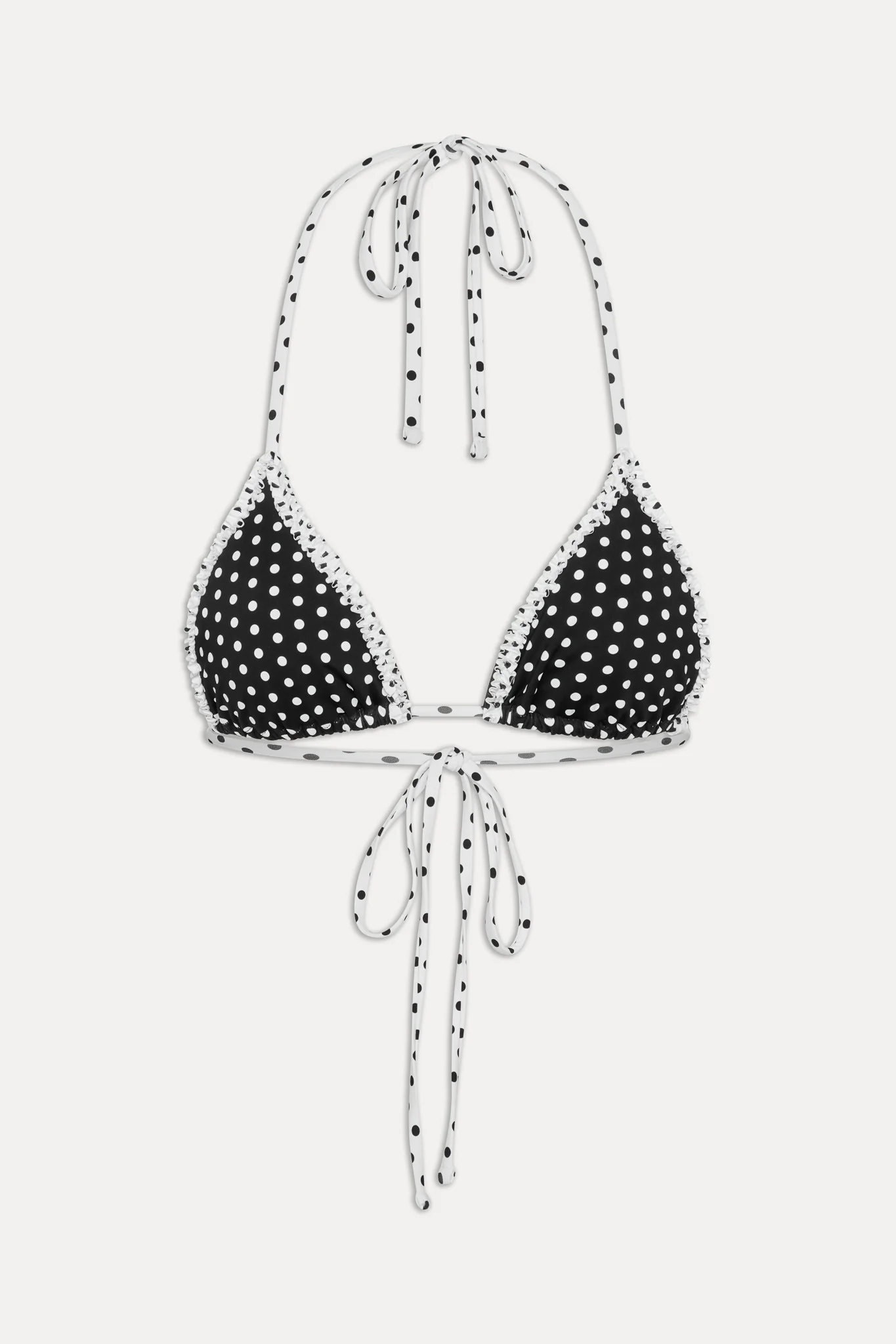 Nick Skimpy Triangle Bikini Top - Classic Polka Dot - luluinthesky