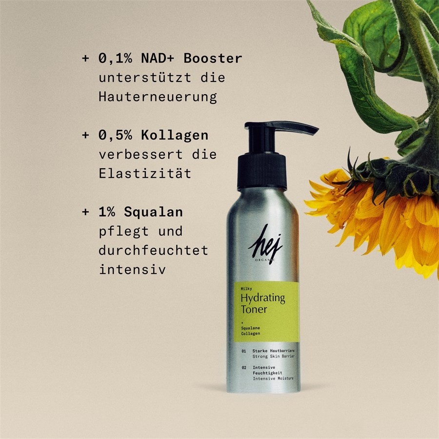 Hej Organic Toniki i płyny do twarzy Milky Hydrating Toner