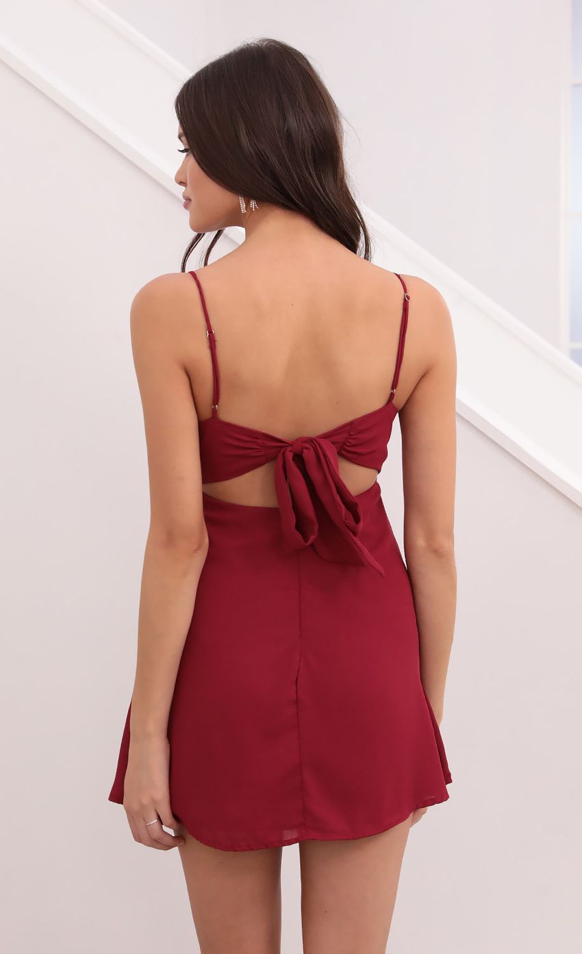 Dress in Burgandy