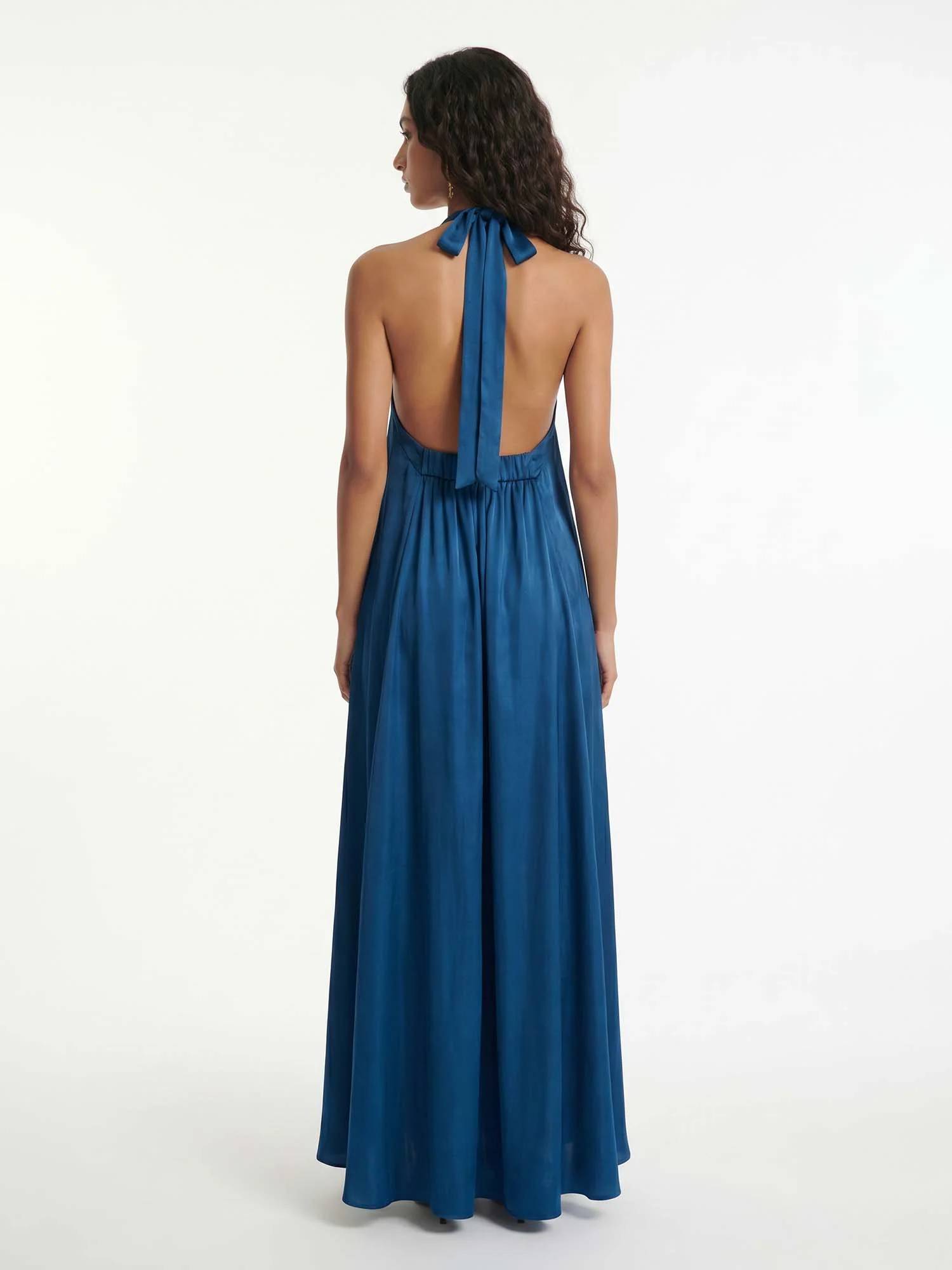 Sapphire Drift Maxi Dress