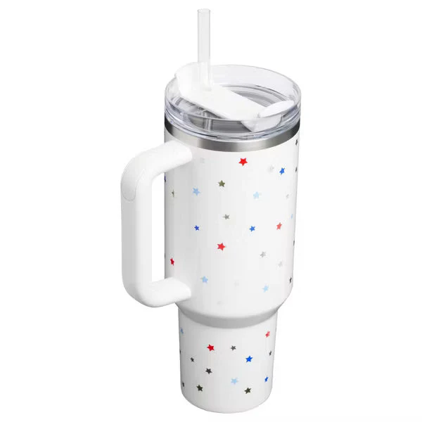 Stanley 40 oz Stainless Steel H2.0 FlowState Quencher Tumbler Starry Sparkle