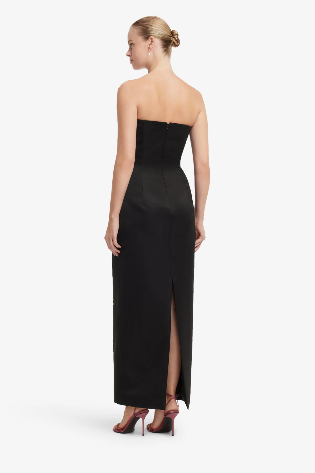 Rayna Embroidered Maxi Dress - Snapdragon Print in Ebony