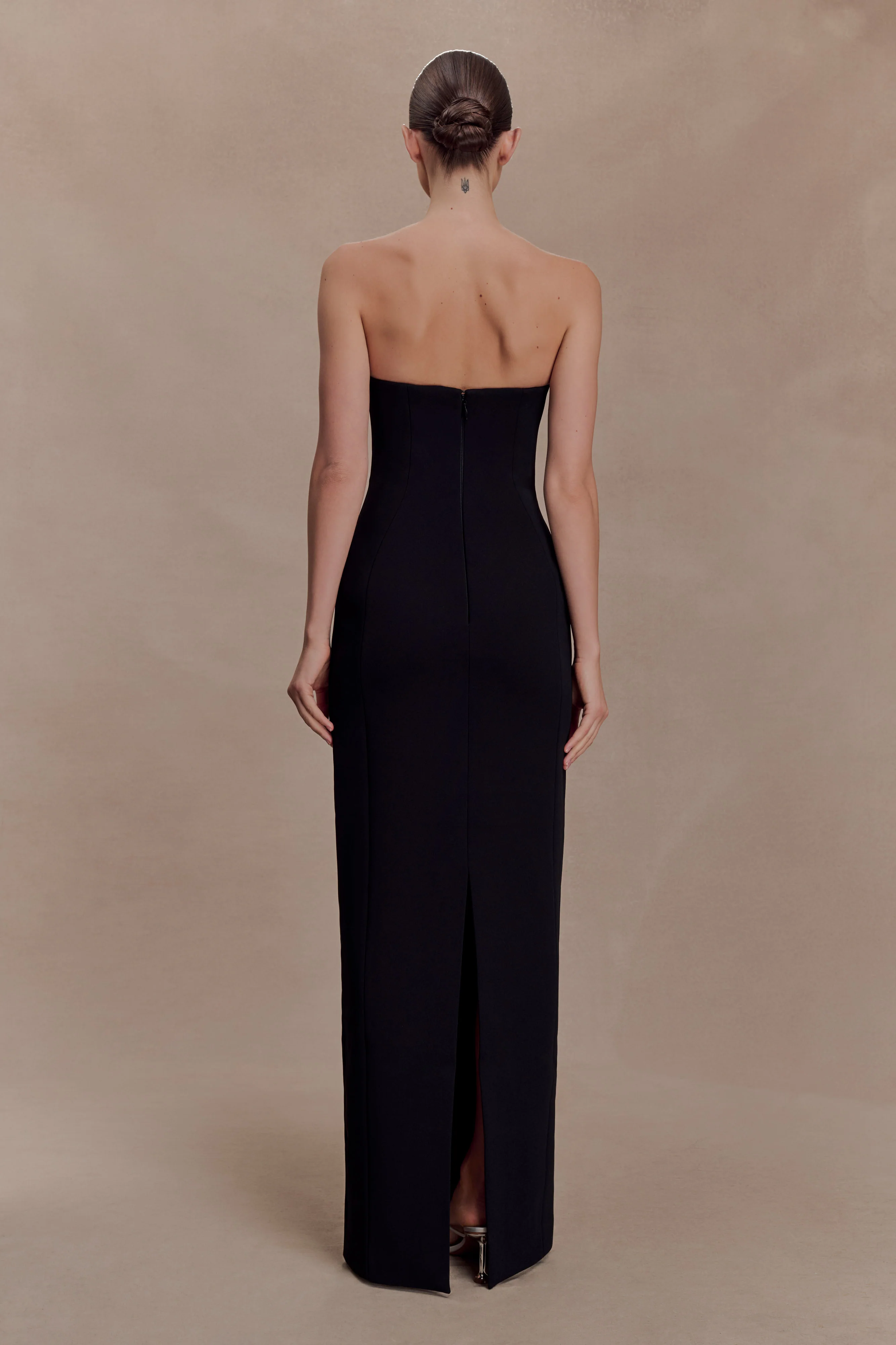 Hilda Embellished Strapless Maxi Dress - Black