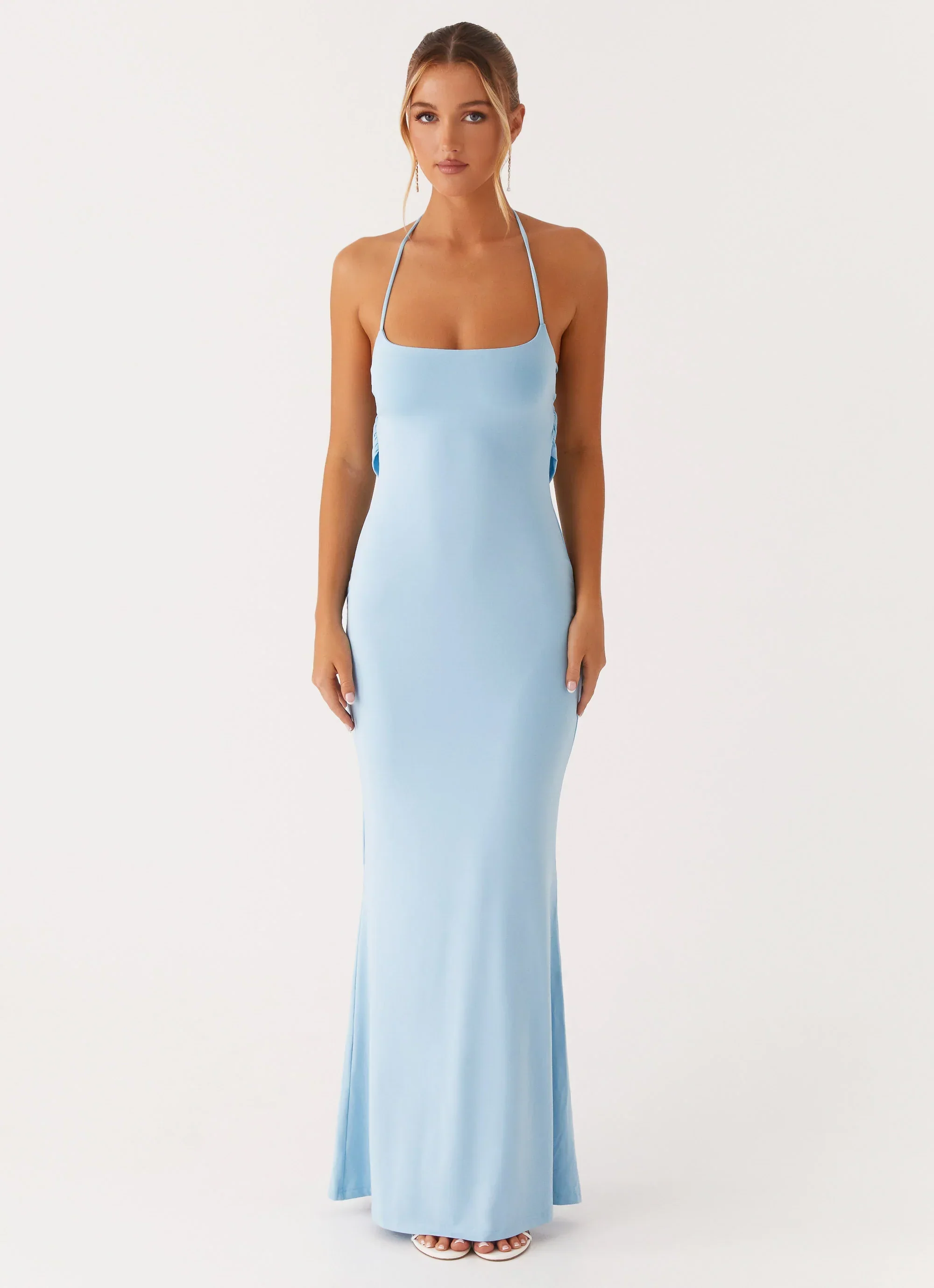 Talk About Us Maxi Dress - Blue - luluinthesky