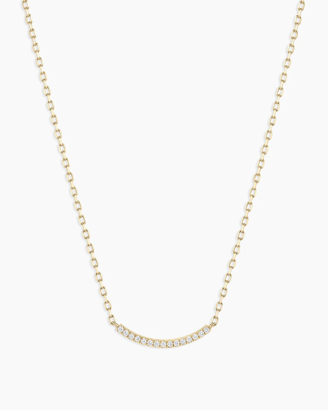 14K Diamond Taner Bar Mini Necklace