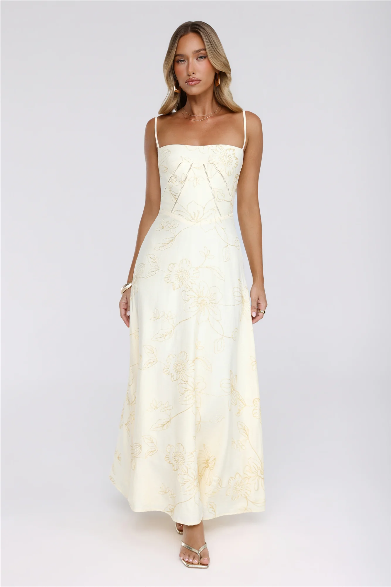 Sundown Siren Maxi Dress Yellow - luluinthesky
