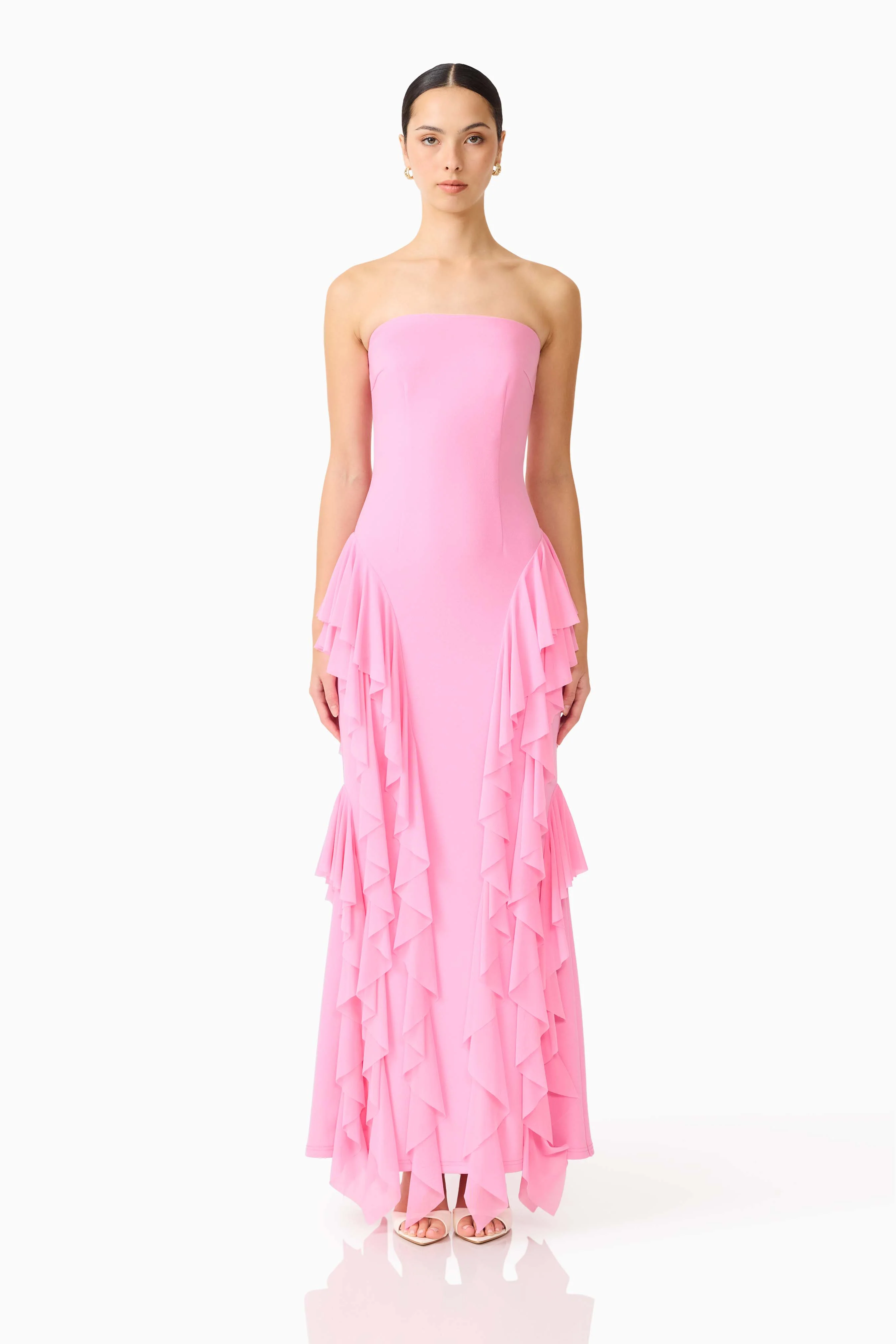 Amelina Strapless Gown in Pink