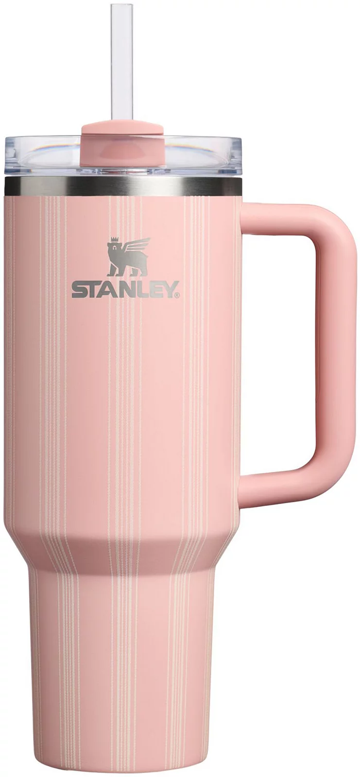 Stanley 40 oz. Quencher H2.0 FlowState Tumbler - Peach Rose Picnic Stripe