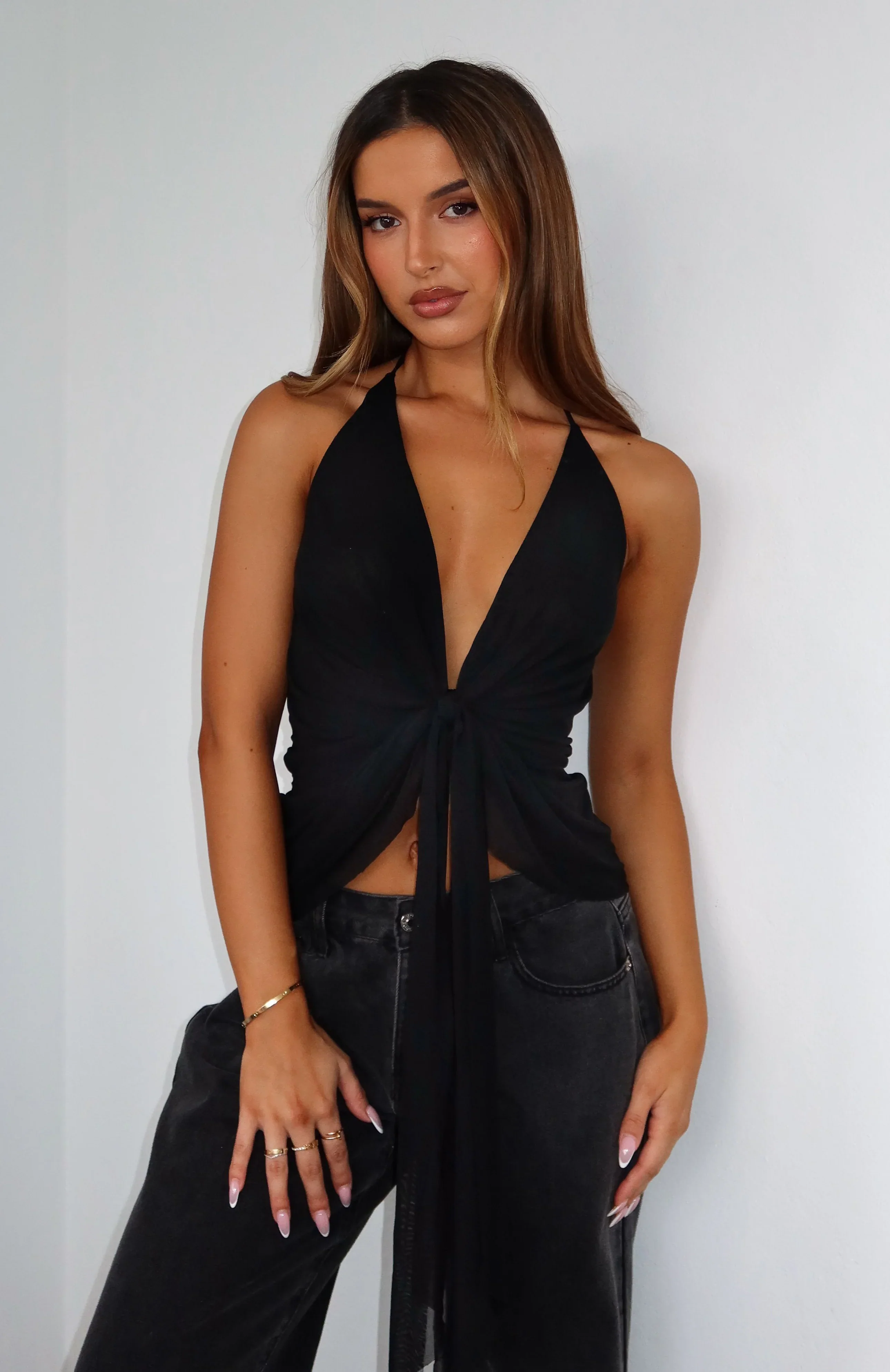 Siren's Touch Top Black