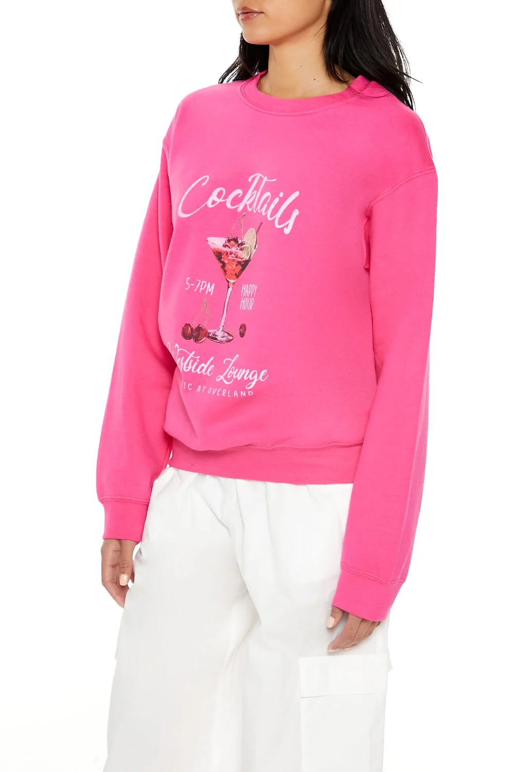 Cocktails Fleece Pullover