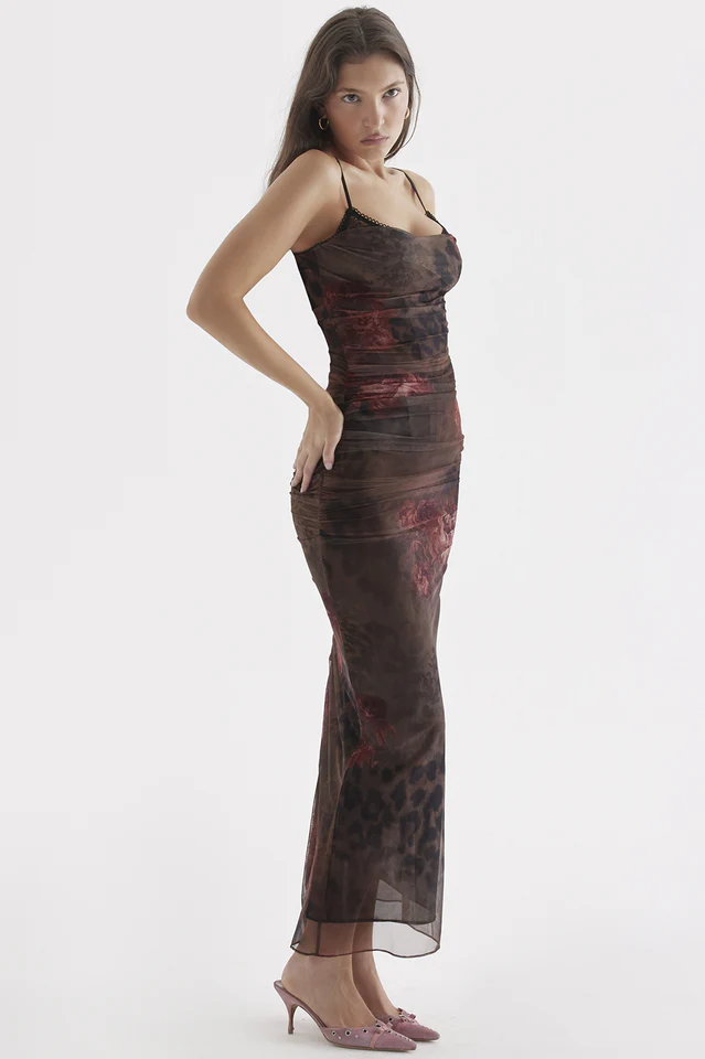 Nalini Printed Midi Dress