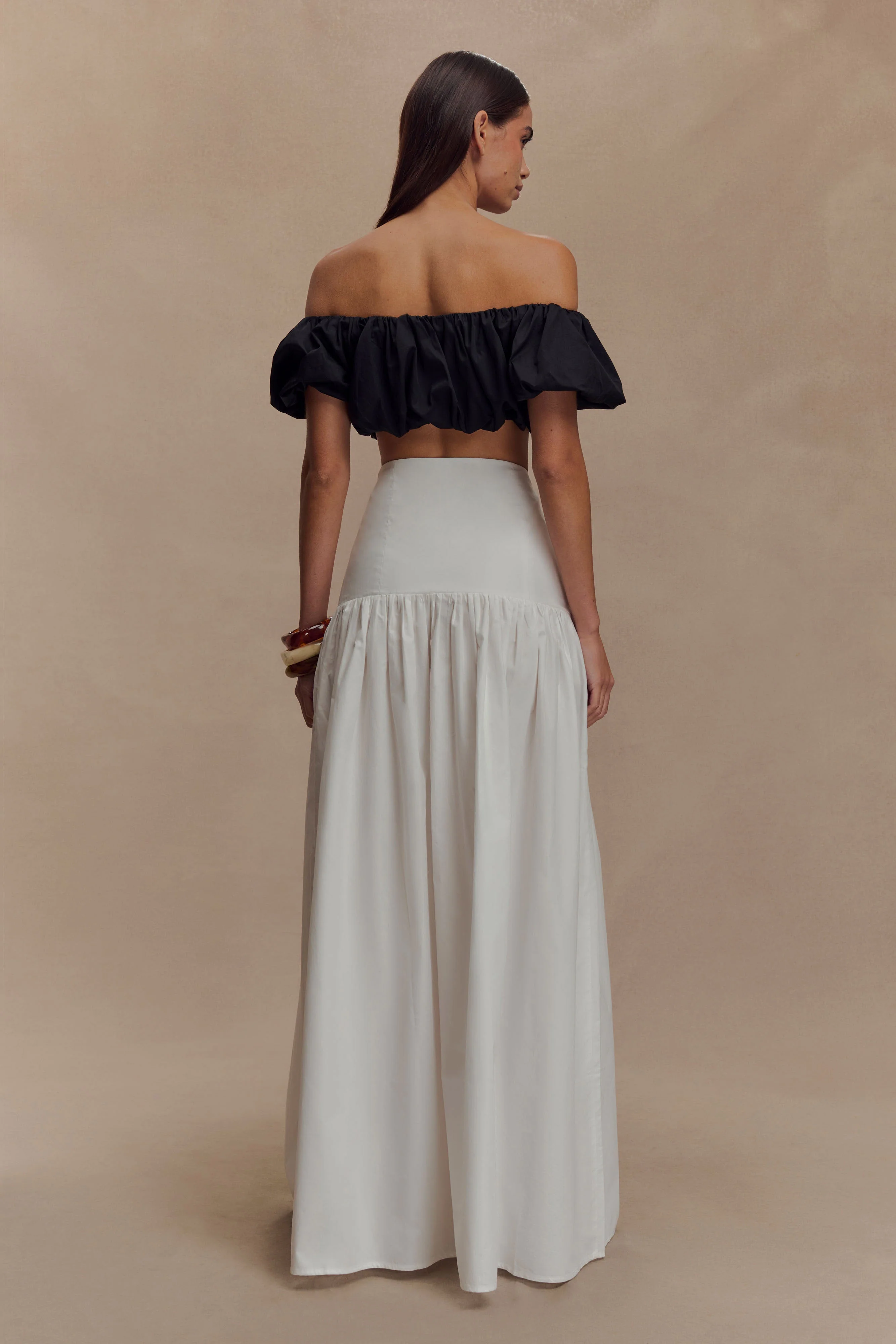 Autumn Maxi Skirt - White