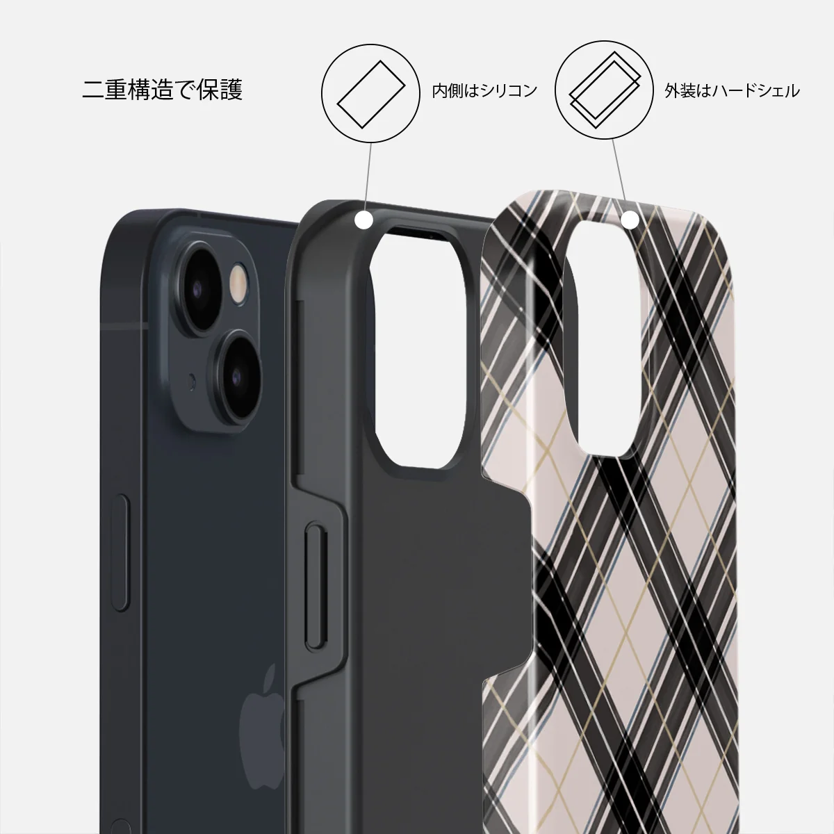 Plaid Please - iPhone 14 Plus ケース