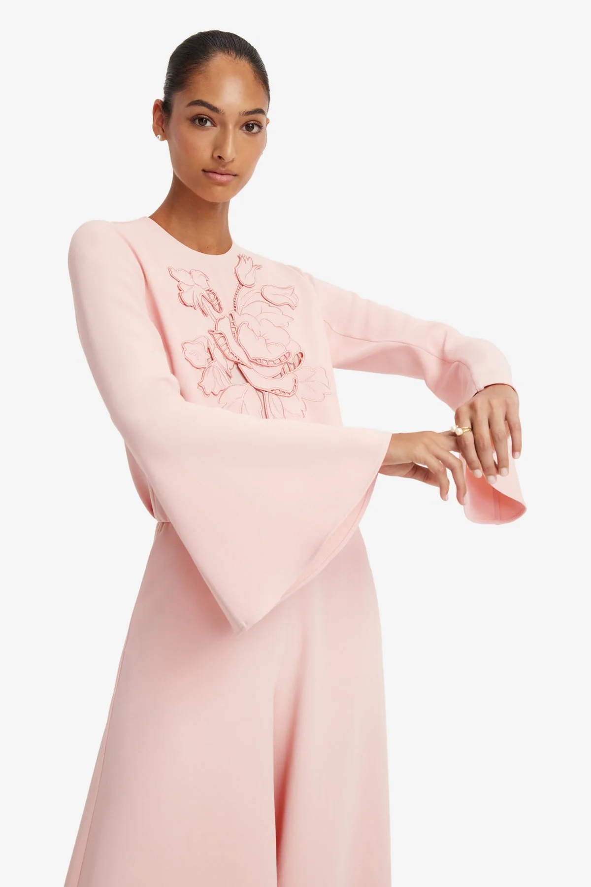 Leanne Appliqué Jumpsuit - Dusty Pink