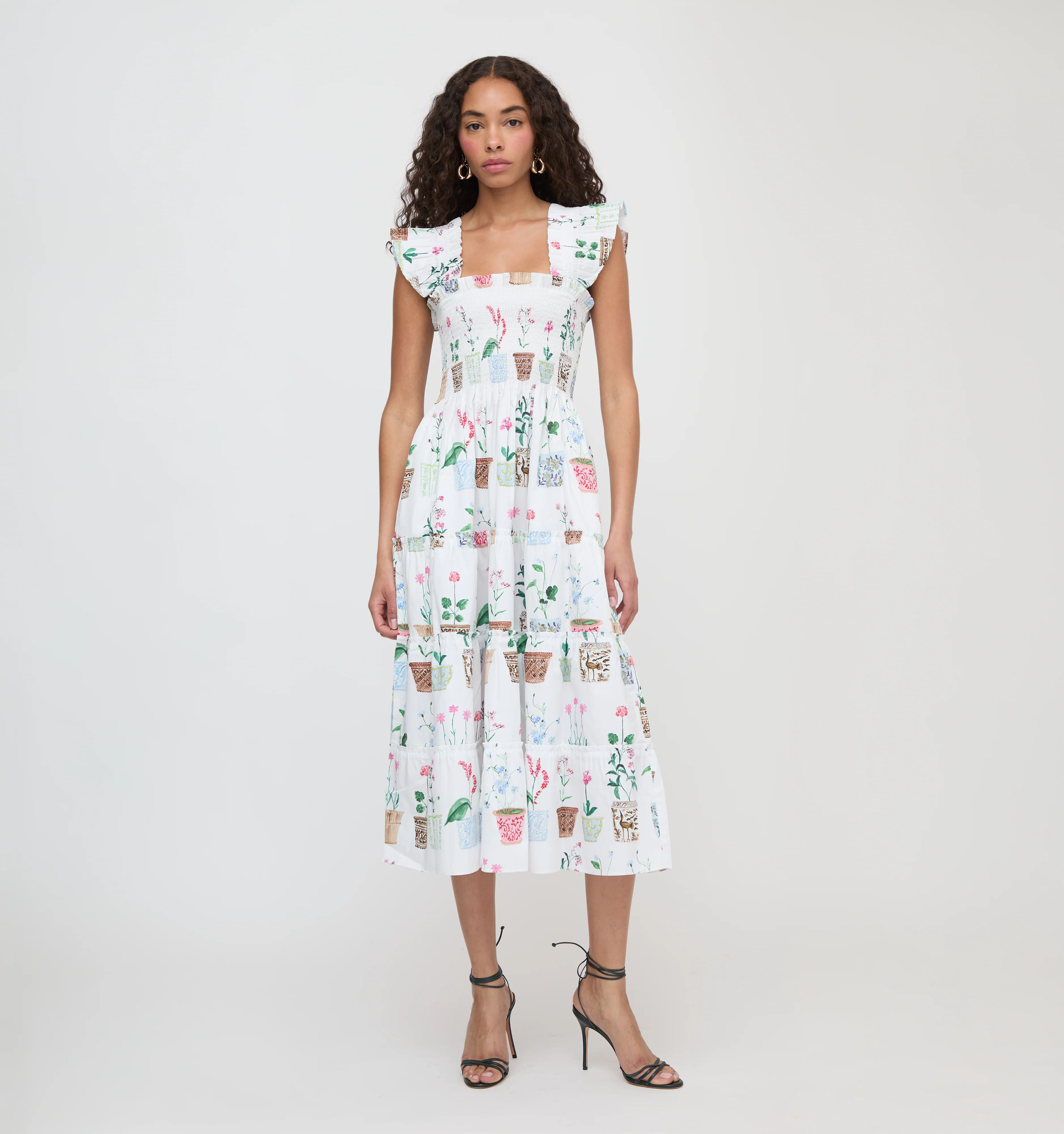 The Ellie Nap Dress - Flower Pots