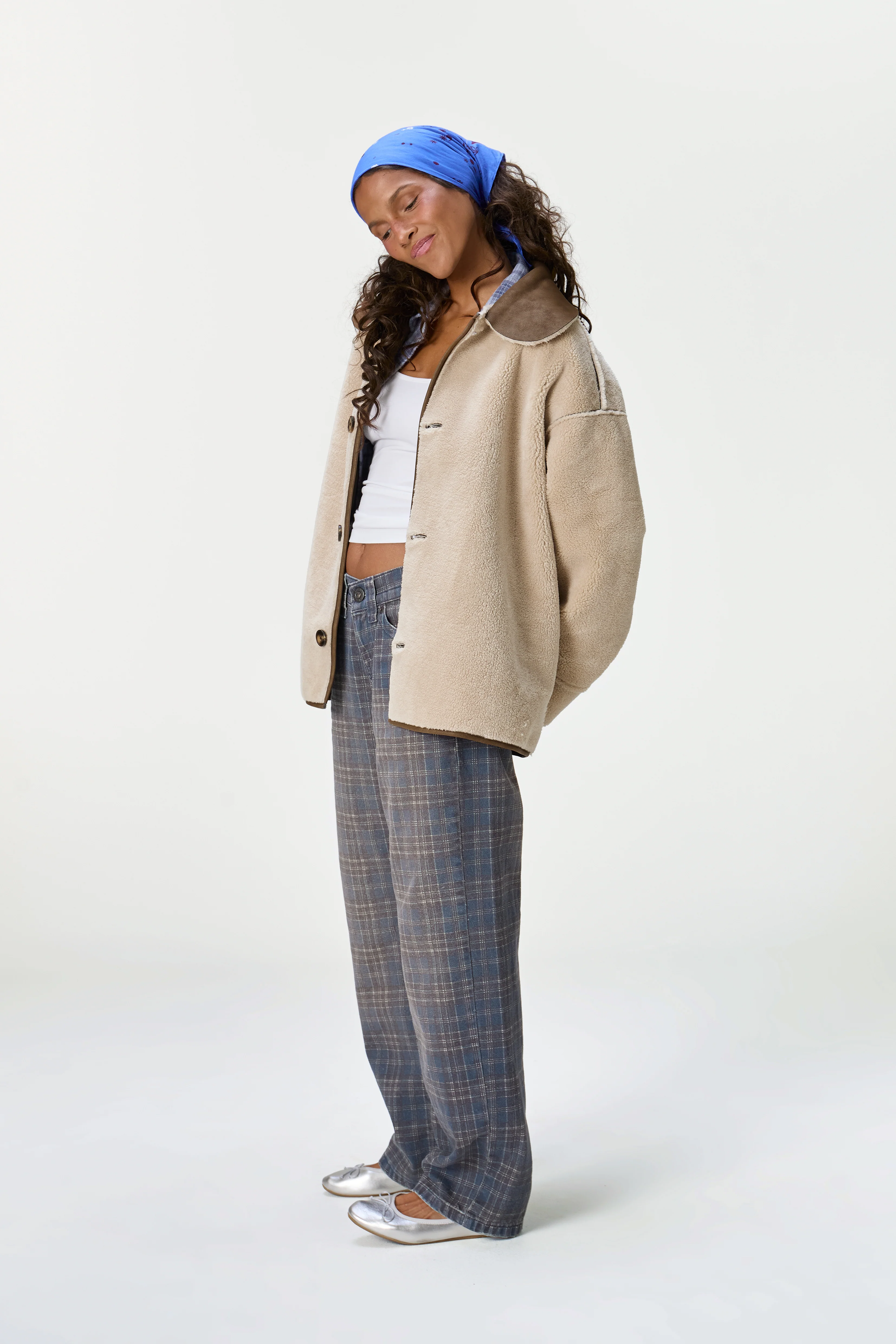 Tully Reversible Coat in Brown