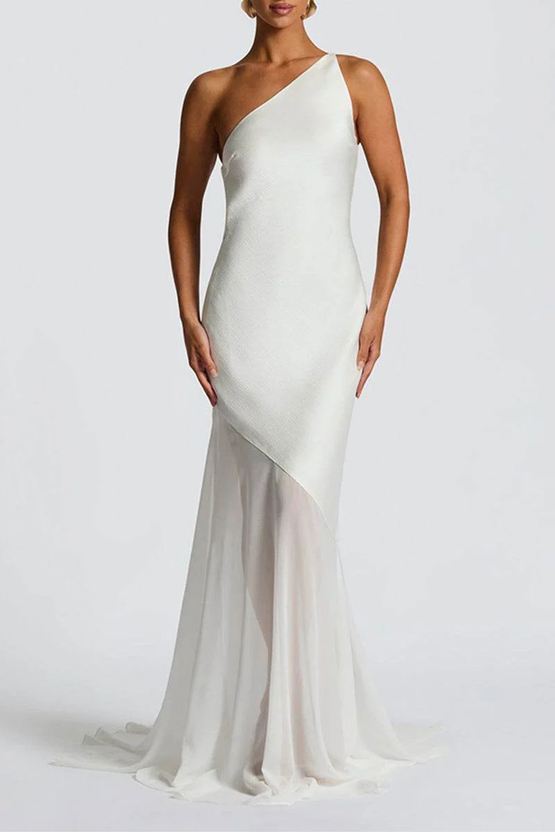 Trumpet-Mermaid Maxi Chiffon Dress 944968019143