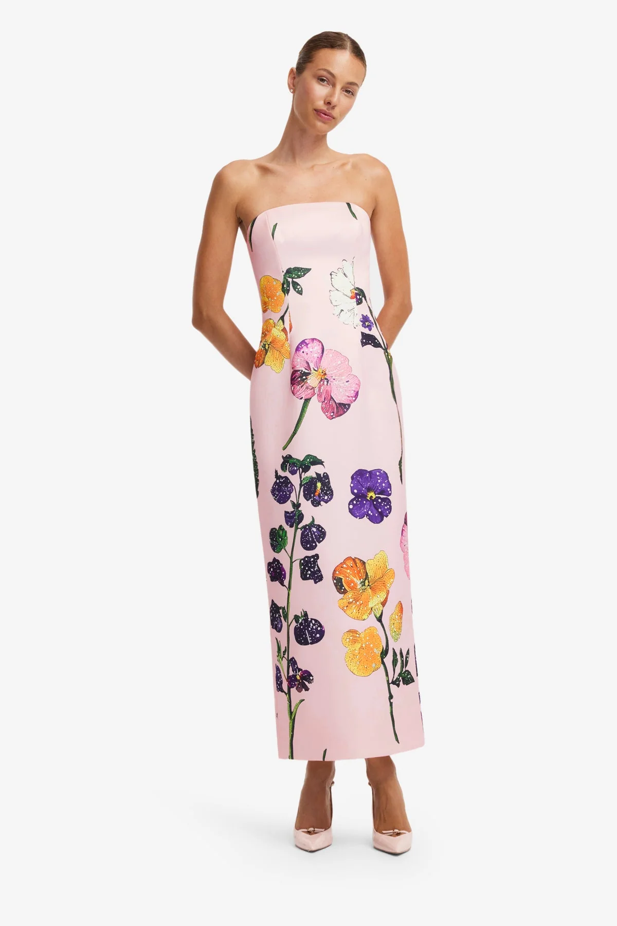 Rayna Printed Bustier Maxi Dress - Wildbloom - luluinthesky
